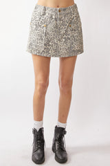Hazel Blues® | Davi & Dani Leopard Front Patch Pocket Shorts