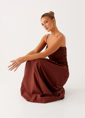 Brooke Maxi Dress Chocolate
