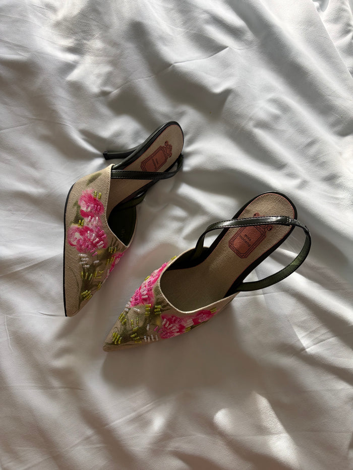 BEADED EVENING HEEL | SIZE 8