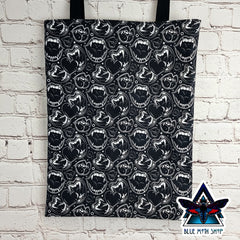 Bite Me Fangs 100% Cotton Canvas Tote Bag