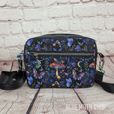 Blue Magic Mushroom crossbody bag