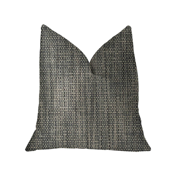 Bluejay Cayne Blue and Gray Luxury Throw Pillow - Plutus Brands