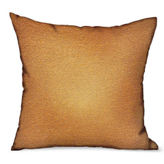 Burnt Sienna Brown Solid Luxury Outdoor/Indoor Throw Pillow - Plutus Brands