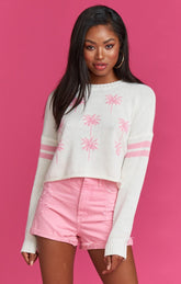 Cropped Varsity Sweater