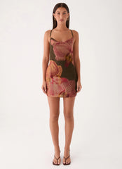 Amarae Mini Dress Jungle Grove