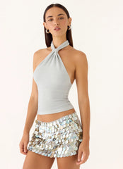 Amber Light Top Silver