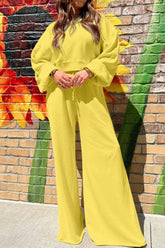Hazel Blues® | Round Neck Long Sleeve Sweatshirt and Pants Set