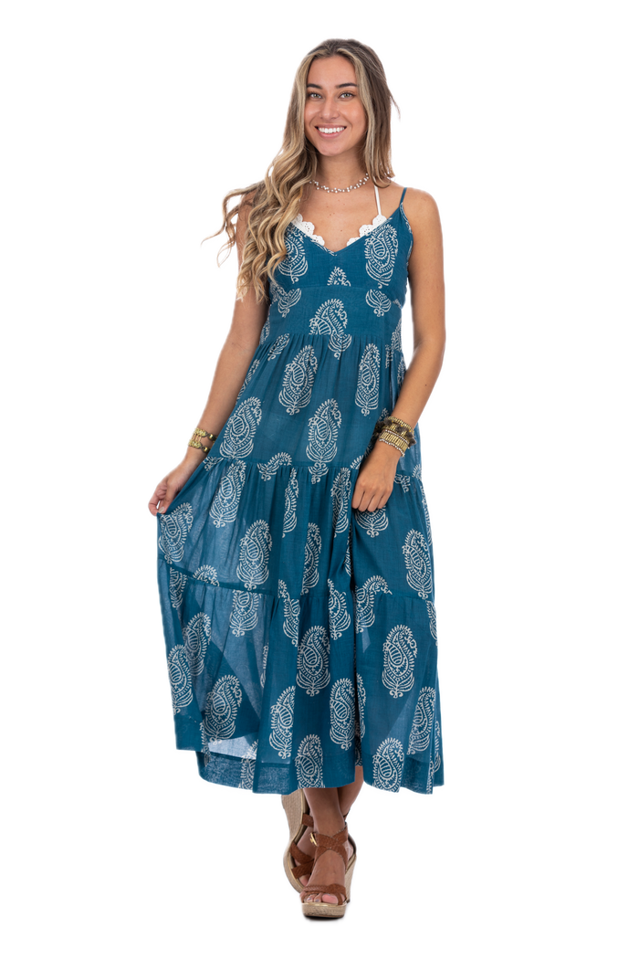 Camilla Kashmir Blue Summer Dress
