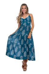 Camilla Kashmir Blue Summer Dress