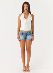 Ask You Twice Top White