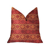 Celestial Red and Orange Luxury Throw Pillow - Plutus Brands