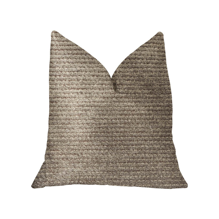 Classy Chic Ivory and Beige Luxury Throw Pillow - Plutus Brands