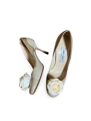 Jimmy Choo | cream & beige pump | US 8.5