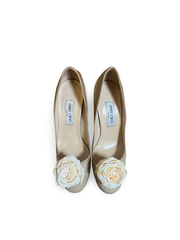 Jimmy Choo | cream & beige pump | US 8.5