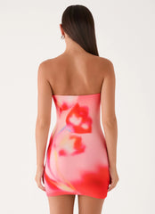 Callistae Mini Dress Sunburnt Petal