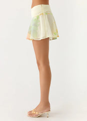 Blushing Bloom Mini Skirt Spring Meadow