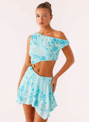 Aletta Sequin Mini Dress Blue