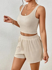 Hazel Blues® | Scoop Neck Top and Shorts Set