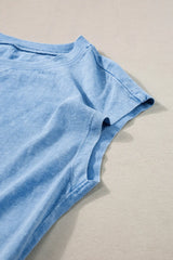Hazel Blues® | Round Neck Short Sleeve Top and Shorts Set