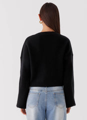 Daphne Knit Cardigan Black