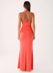 Aminata Maxi Dress Burnt Coral