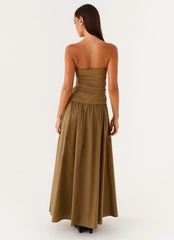 Carmel Maxi Dress Khaki