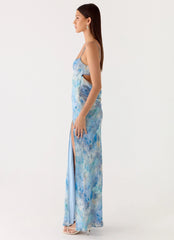 Alouette Maxi Dress Aqua Paisley