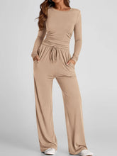 Hazel Blues® | Round Neck Long Sleeve Top and Pants Set