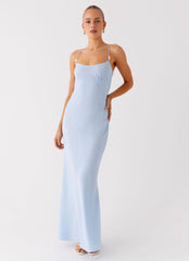 Cabello Maxi Dress Pale Blue