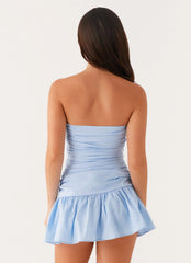 Carmel Mini Dress Blue