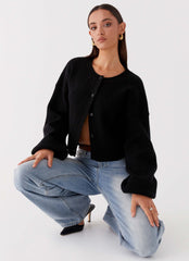 Daphne Knit Cardigan Black