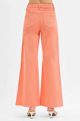 Hazel Blues® | RISEN Tummy Control High Rise Wide Leg Palazzo Jeans