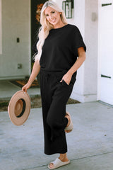 Hazel Blues® | Short Sleeve Top and Pants Set