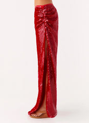 Amosa Maxi Skirt Fuchsia