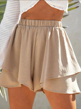 Hazel Blues® | High-Waisted Elastic Waistband Layered Shorts
