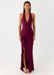 Charmed By You Maxi Dress Plum