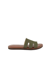 Emia Suede Sandals - Kaki