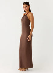 Bloomers Maxi Dress Brown