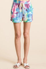 Hazel Blues® | BiBi Tie Dye French Terry Casual Shorts