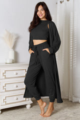 Hazel Blues® | Tank, Pants, and Cardigan Set with Pockets