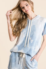 Hazel Blues® | BiBi Tie Dye French Terry Hoodie Top and Bottom Set