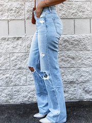 Hazel Blues® | High Waist Distressed Jeans