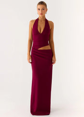 Almost Love Maxi Dress Plum