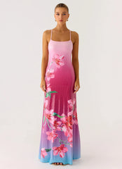 Ariaz Sequin Maxi Dress Ombre Reef