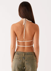 Bennie Halter Top Ivory