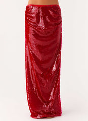 Amosa Maxi Skirt Fuchsia