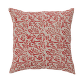 Fleur Coral Clay Natural Decorative Pillow Cover