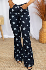 Hazel Blues® | Judy Blue Freedom Stars Flares