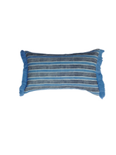 Gayana Stripe Indigo/Cornflower Blue Lumbar Pillow Cover