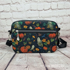 Ghost Pumpkin Garden crossbody bag